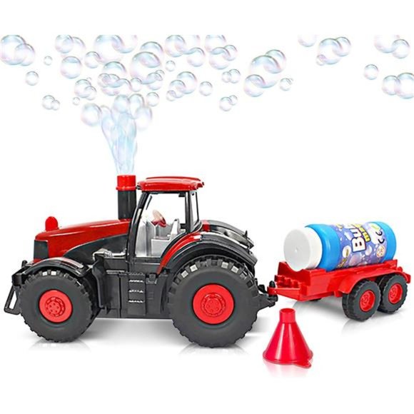 Bump & Go Bubble Blowing Farm Tractor Toy Truck with Lights & Sounds, and Action - Picture 2 of 6